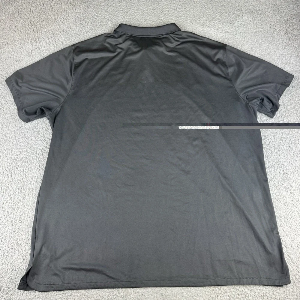 Nike Dri-FIT Polo Shirt Mens Xxl Gray CN6806-070 Golf Performance Athletic